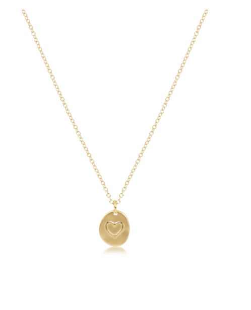 Enewton - 16" Necklace Gold - Inspire Love Small Gold Charm