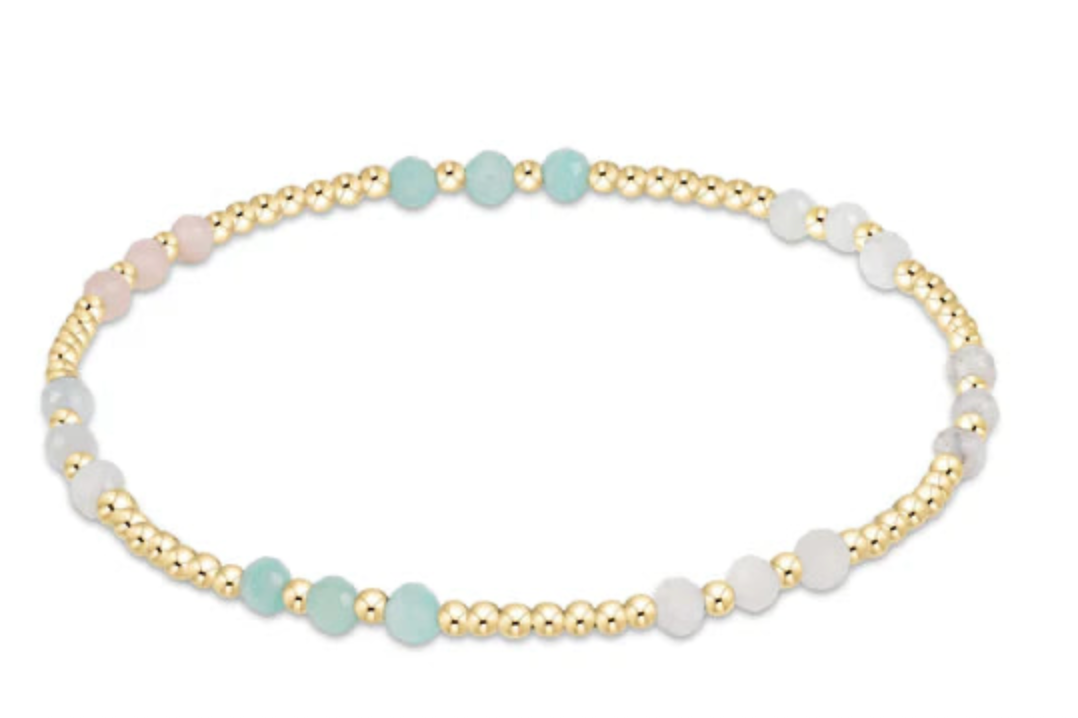 Enewton Gemstone Gold Joy Pattern 3mm Bead Bracelet - Hot Mess SS25