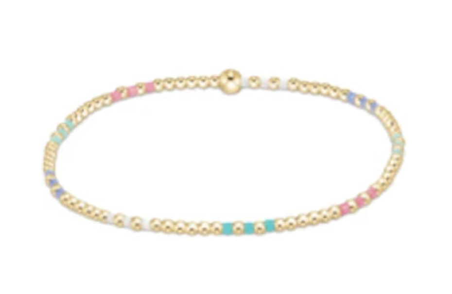 enewton Hope Joy Pattern 2mm Bead Bracelet - Hot Mess SS25