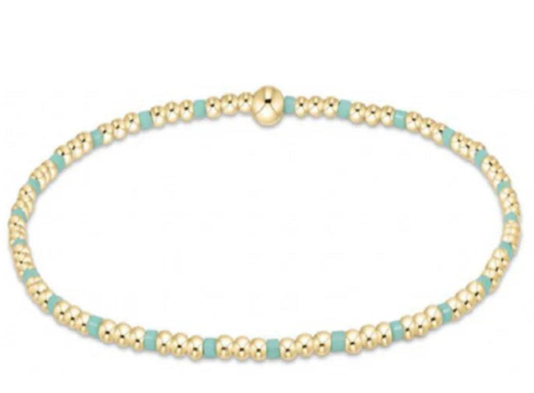 enewton Hope Sincerity Pattern 2mm Bead Bracelet - Mint