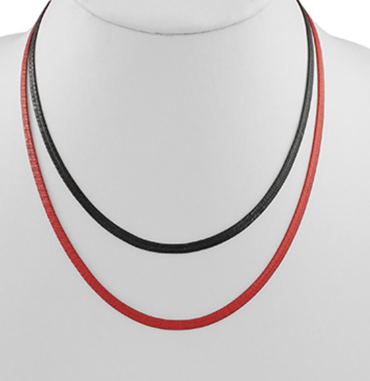 GAME DAY Herringbone Chain Neckalce Set