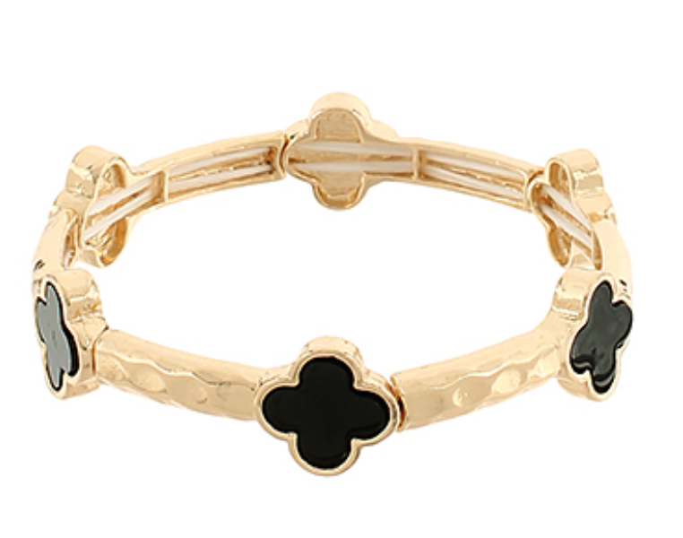 Clover Station Textured Bracelet