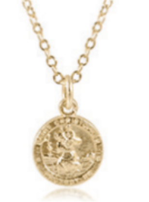 Enewton 16" Necklace Gold - Protection Small Gold Disc