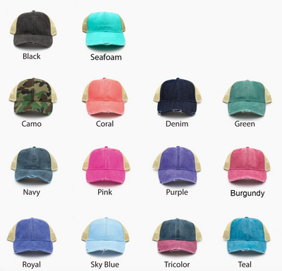 CUSTOM School Spirit Hats Preorder