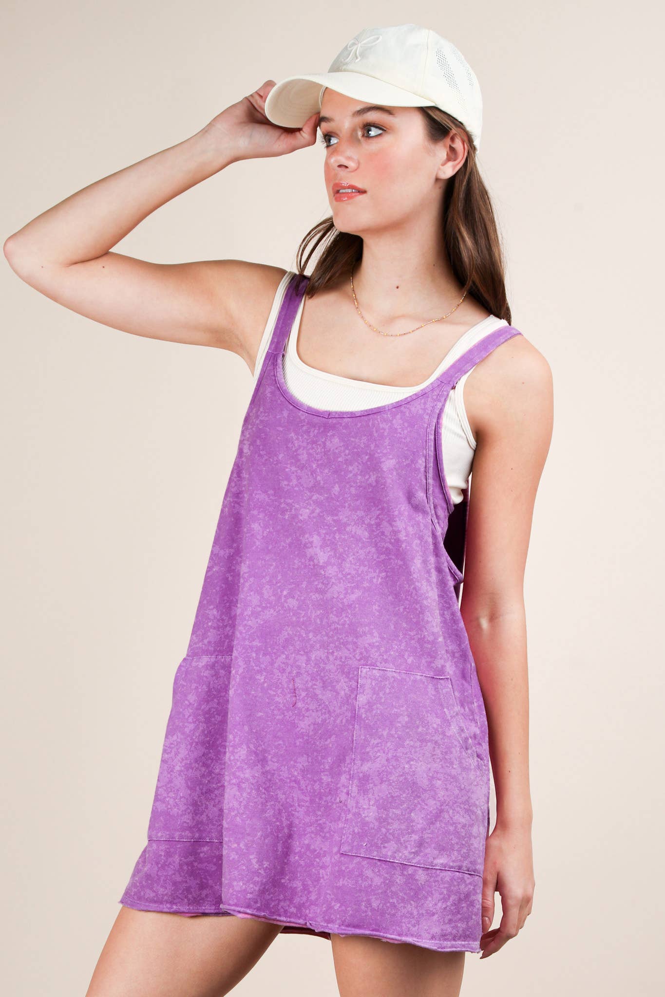 Don't Go Breaking My Heart Mineral Washed Knit Dress
