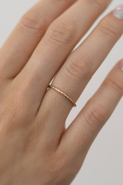 Twist Stacking Ring in Gold