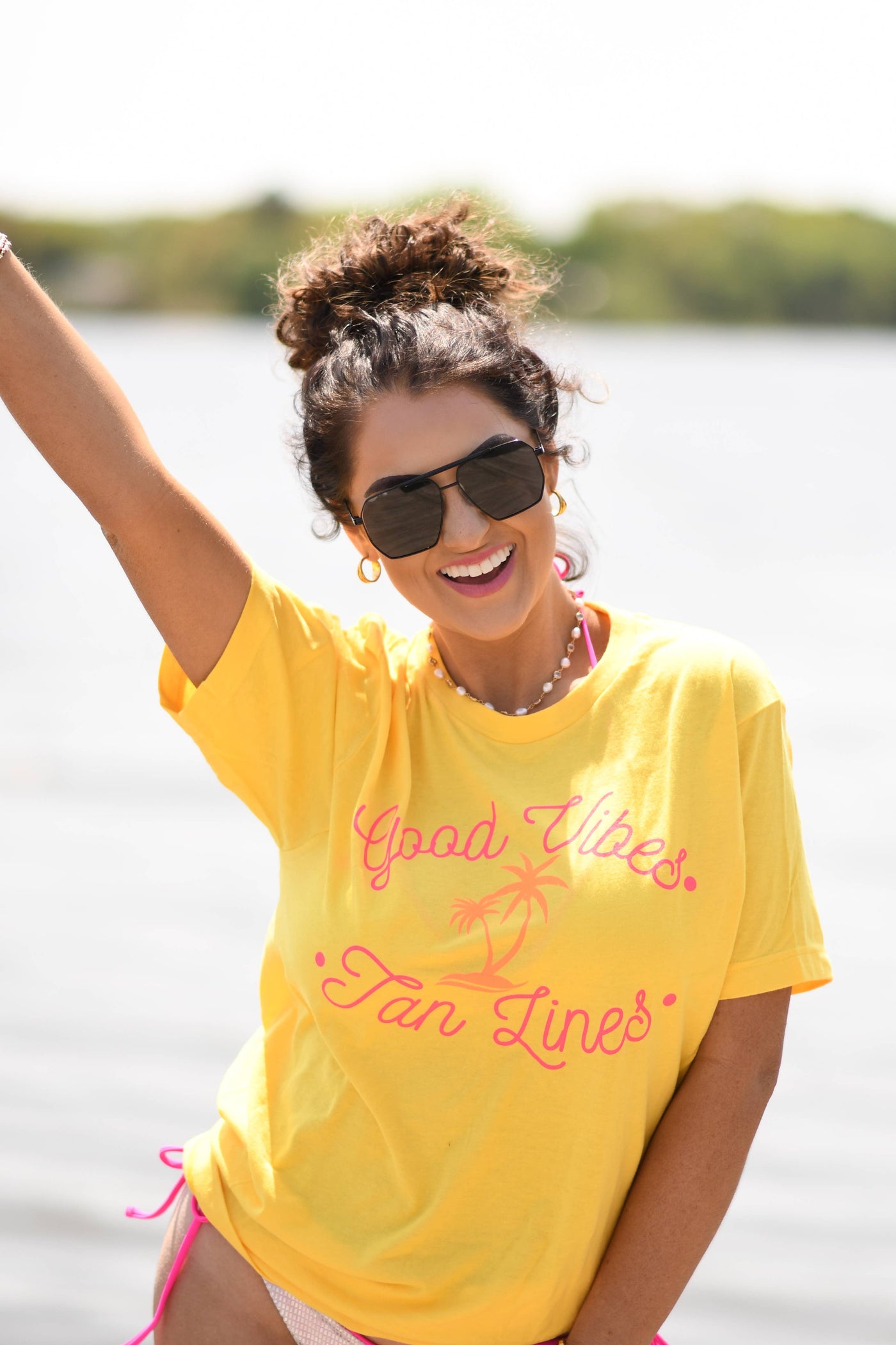 Good Vibes & Tan Lines Tee- S