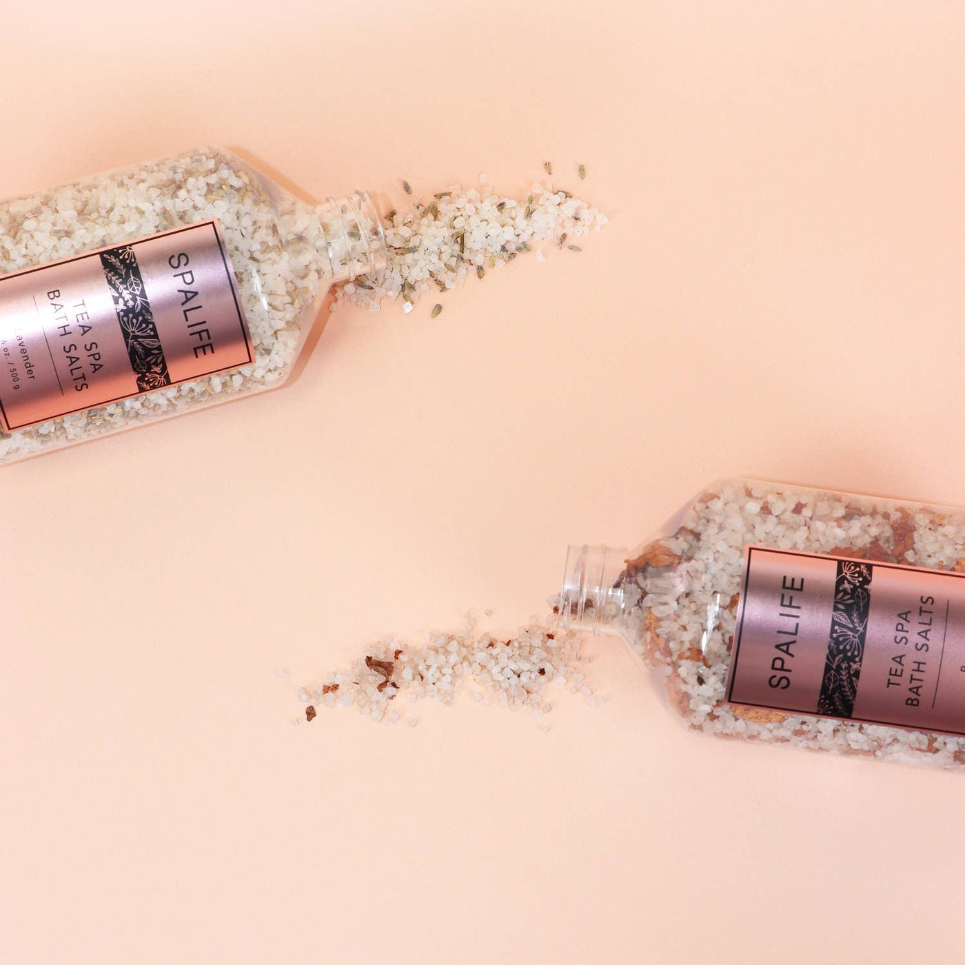 Petal-Infused Effervescent Mineral Bath Salts (Duo Pack)