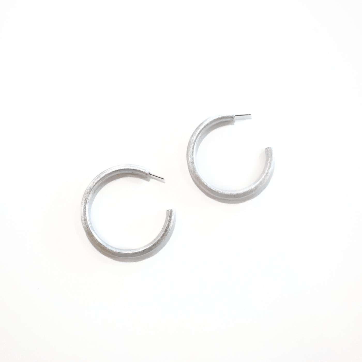 Silver Hoops