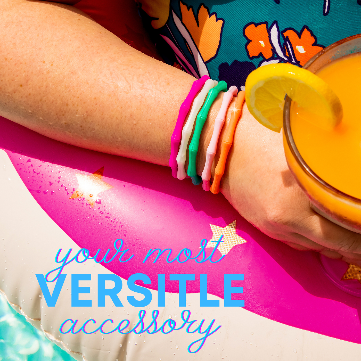 Waterproof Stacking Bracelets -Chili Pepper