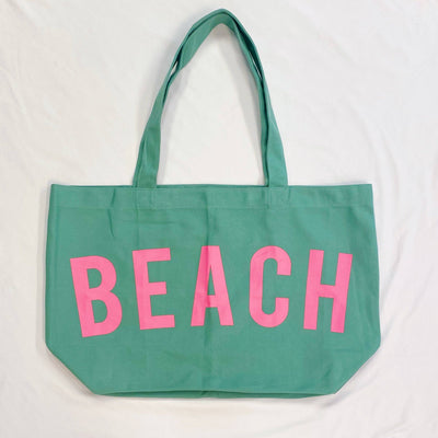 Well Made Beach Canvas Tote: Pink