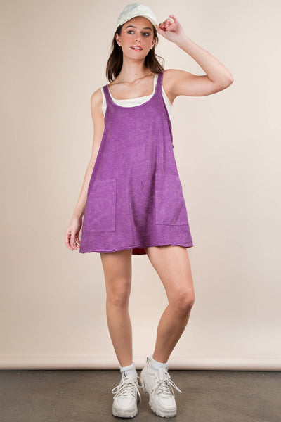 Don't Go Breaking My Heart Mineral Washed Knit Dress