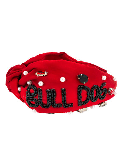 Game Day: Bulldog Beaded Headband