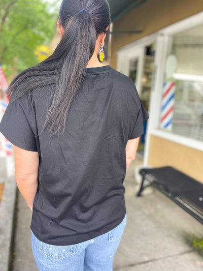 Party in the USA Metallic Letter Tee