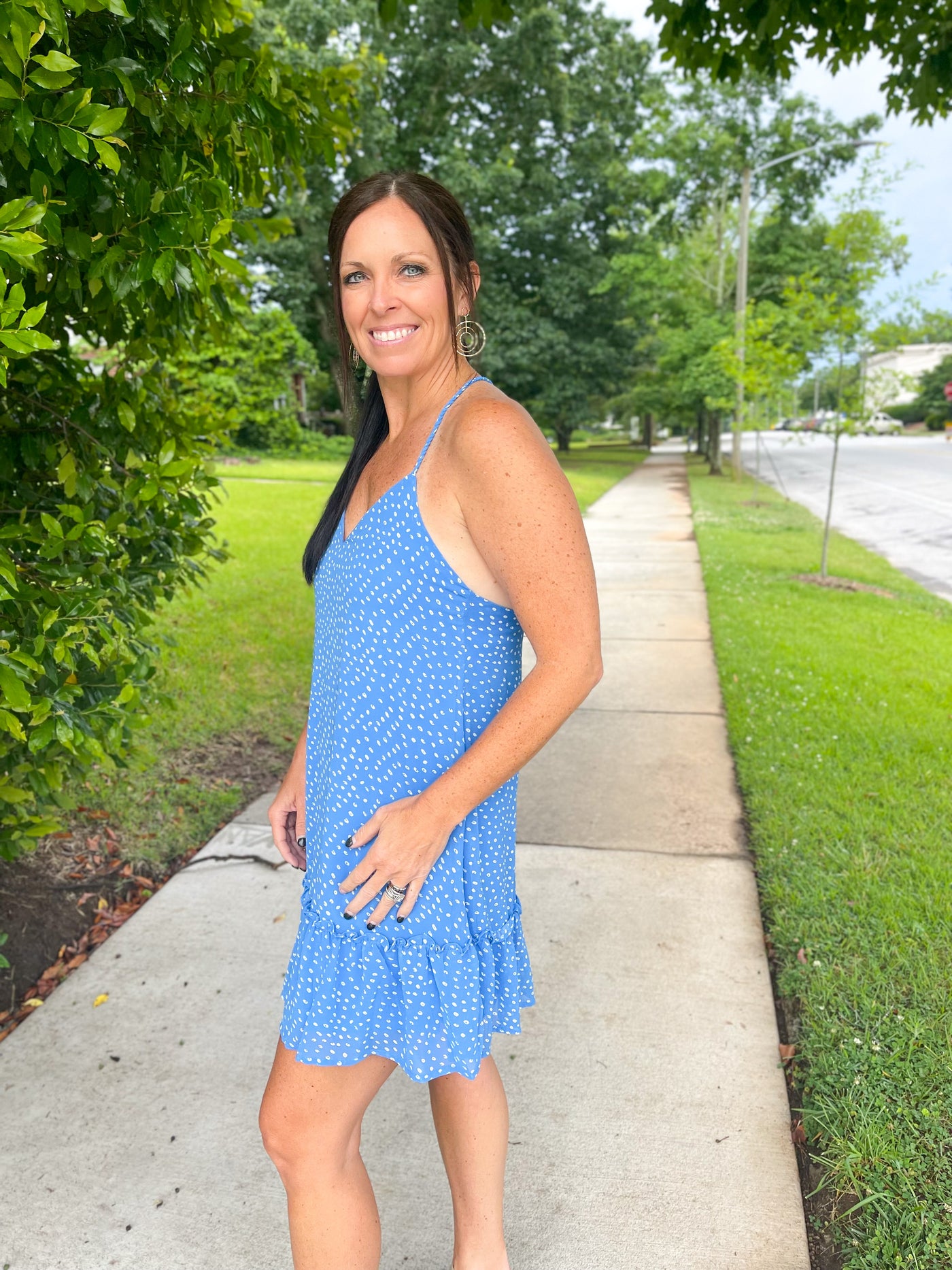 Smells Like Teen Spirit Ruffle Dot Dress