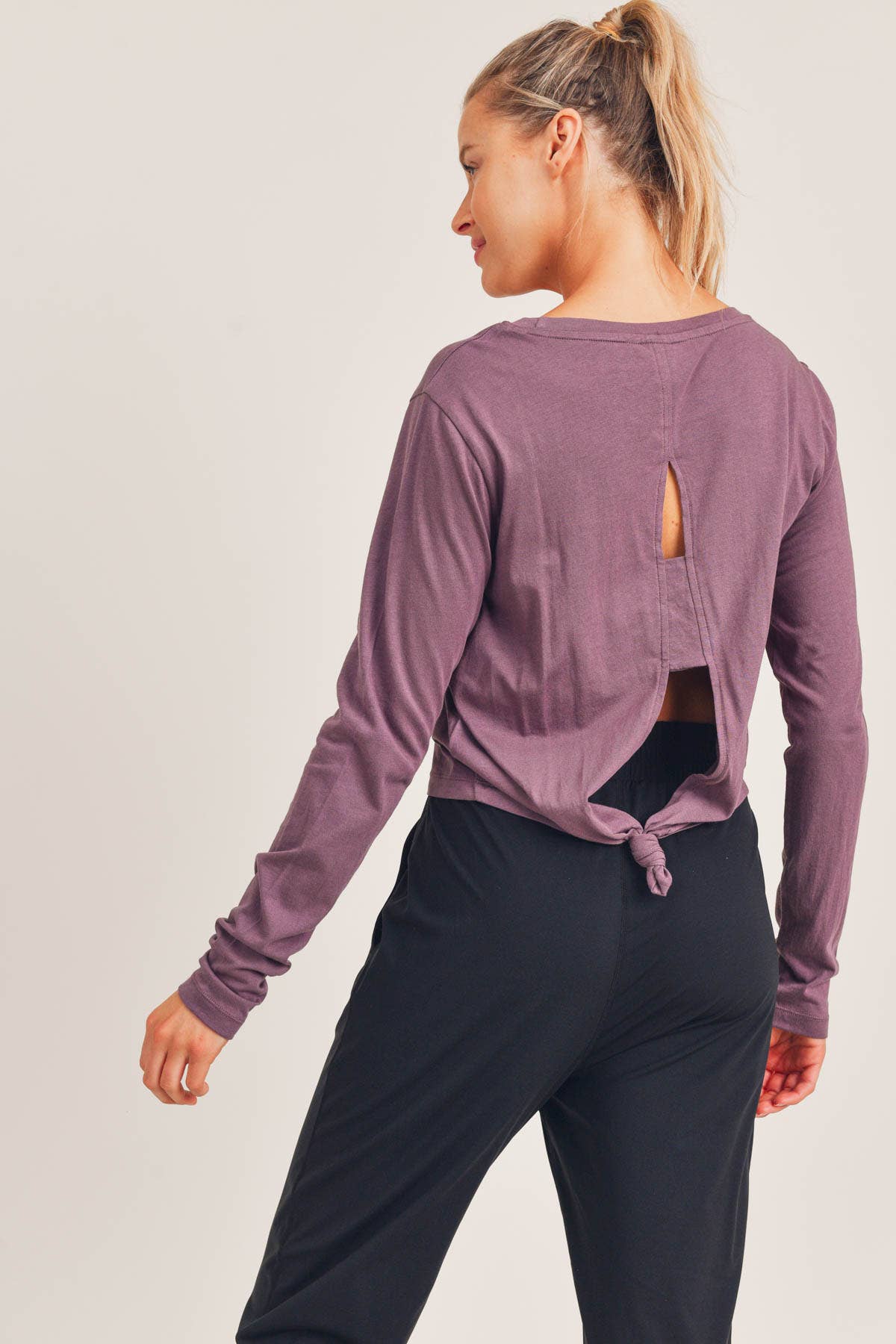 Hold On Tie-Back Double Cutout Top