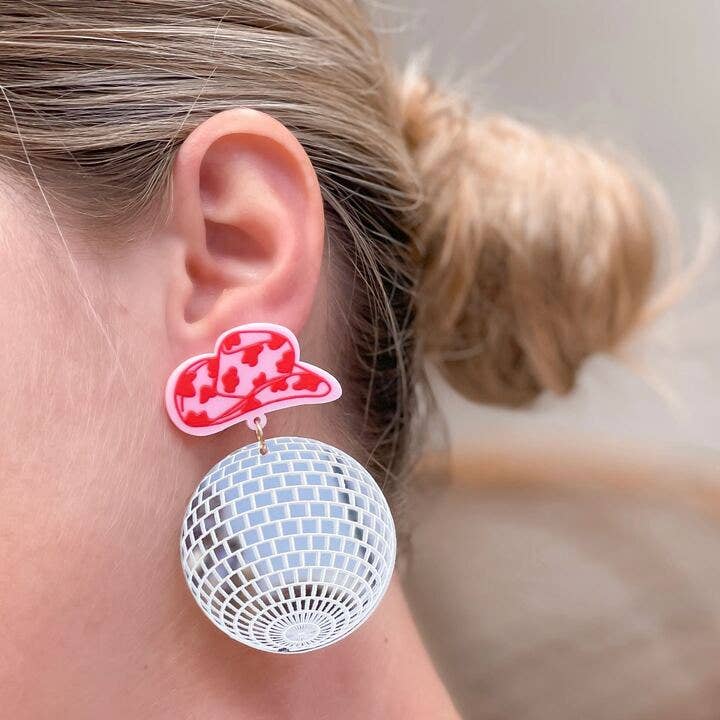 Cowgirl Disco Statement Dangle Earrings