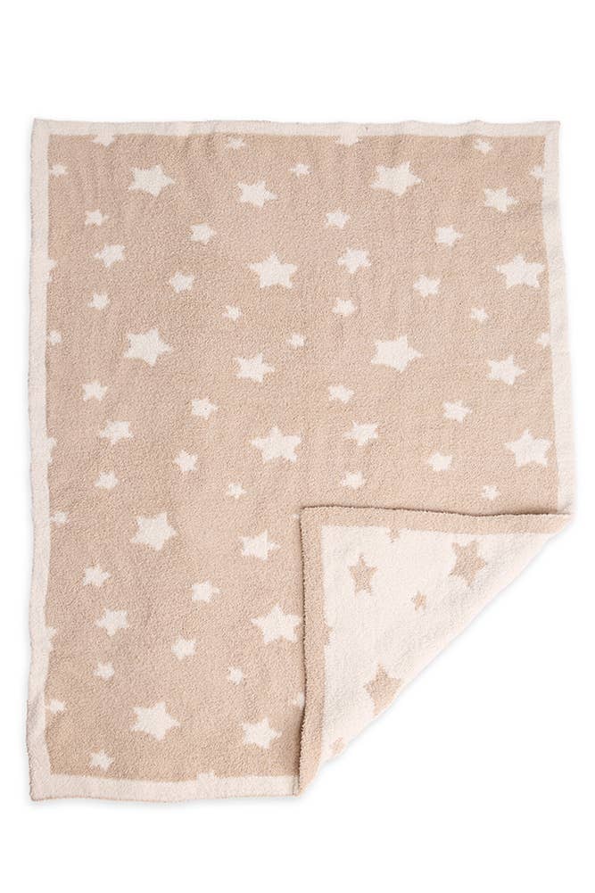 Luxury Soft Kids Star Pattern Print Throw Blanket
