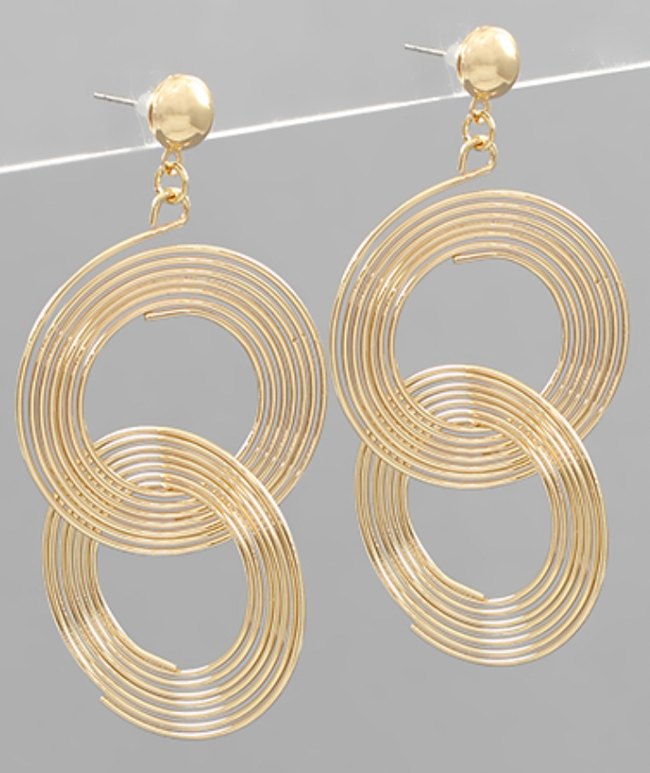 Round Wire Circle Earrings