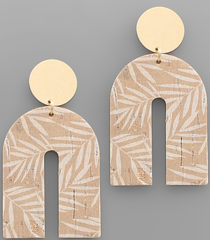 Cork Arch Earrings