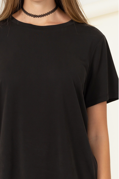 At This Moment Basic Black Tee FINAL SALE