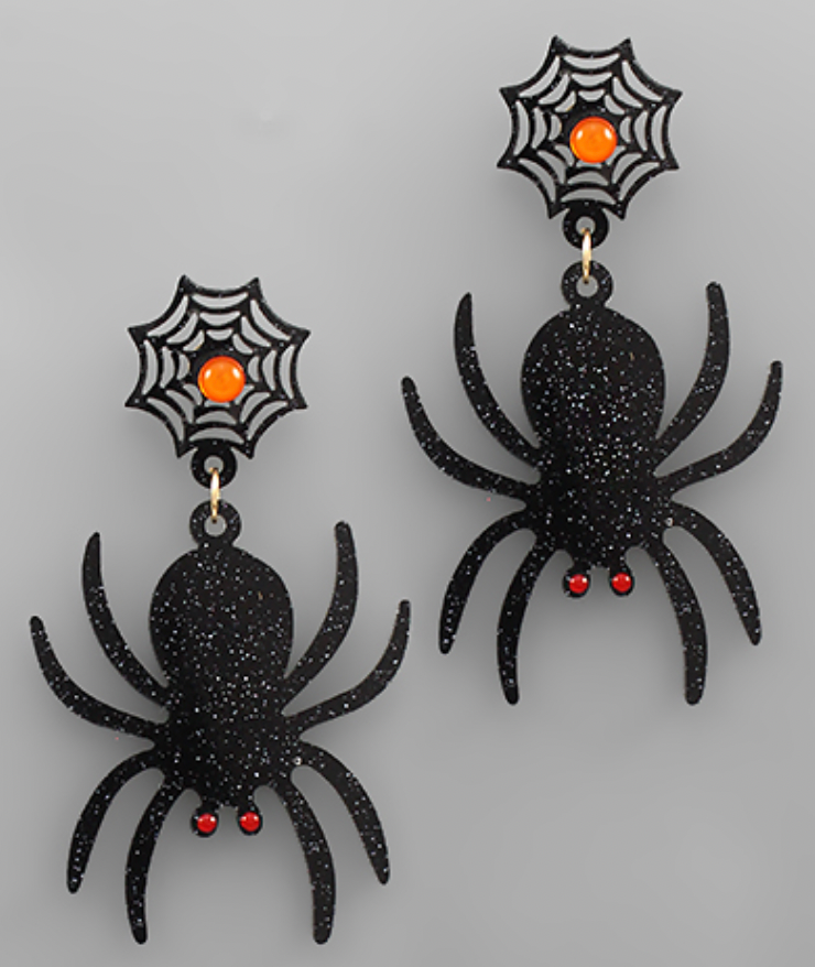 Spider & Web Earrings