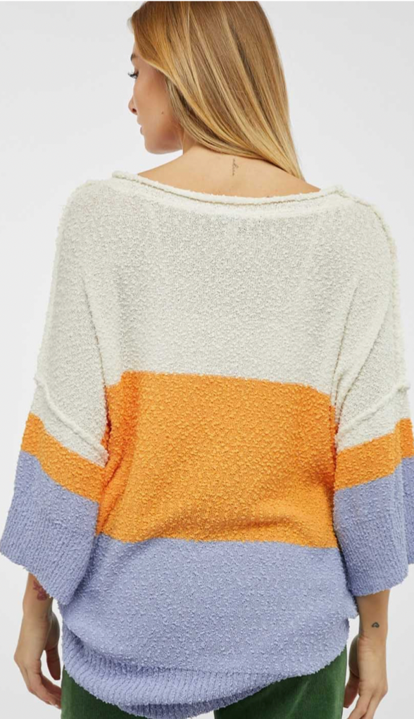 Wishing Well Colorblock Tunic Sweater
