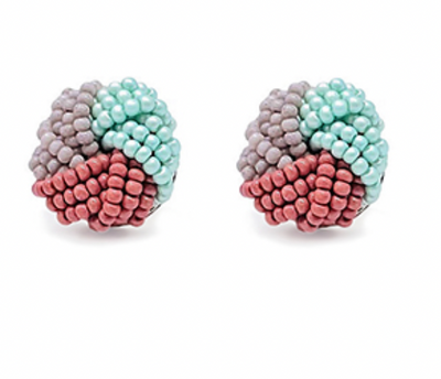 Beaded Knot Earrings