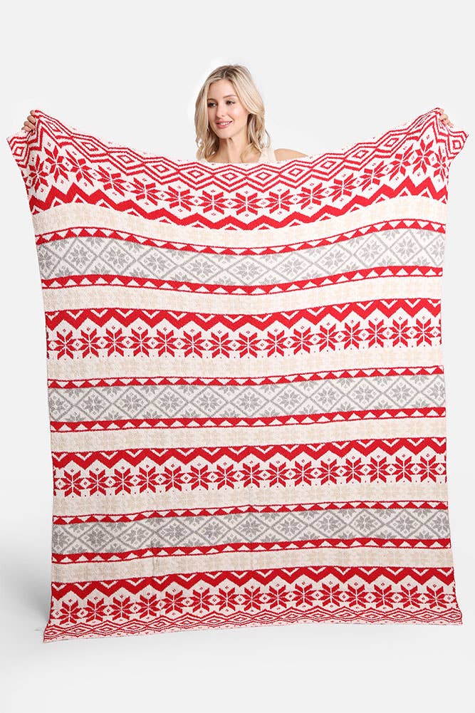 LUXURY SOFT CHRISTMAS HOLIDAY THROW BLANKET