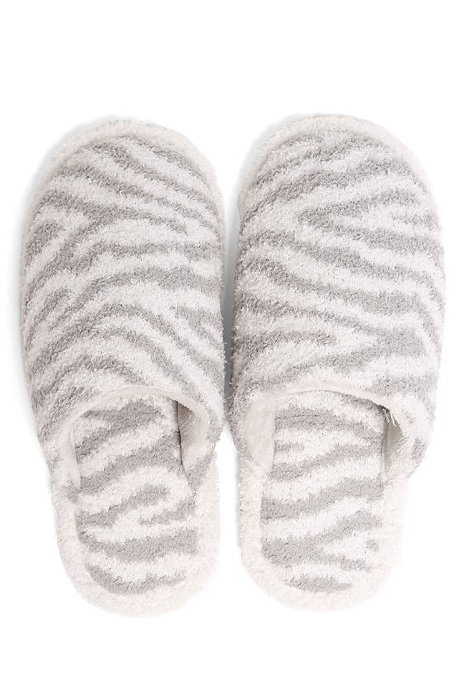 Zebra slippers