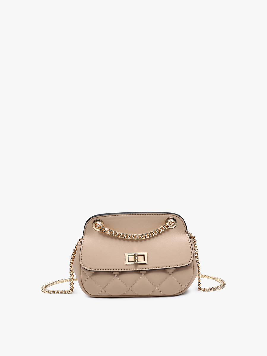 Arabella Cinched Satchel/Shoulder Bag: Taupe