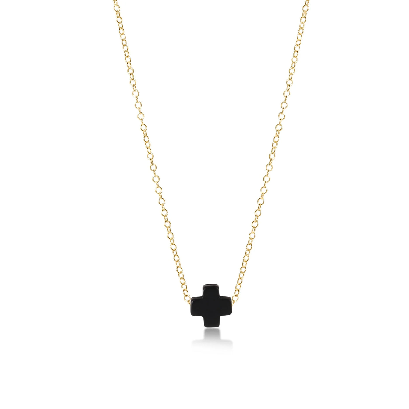 enewton  16" necklace gold - signature cross Onyx