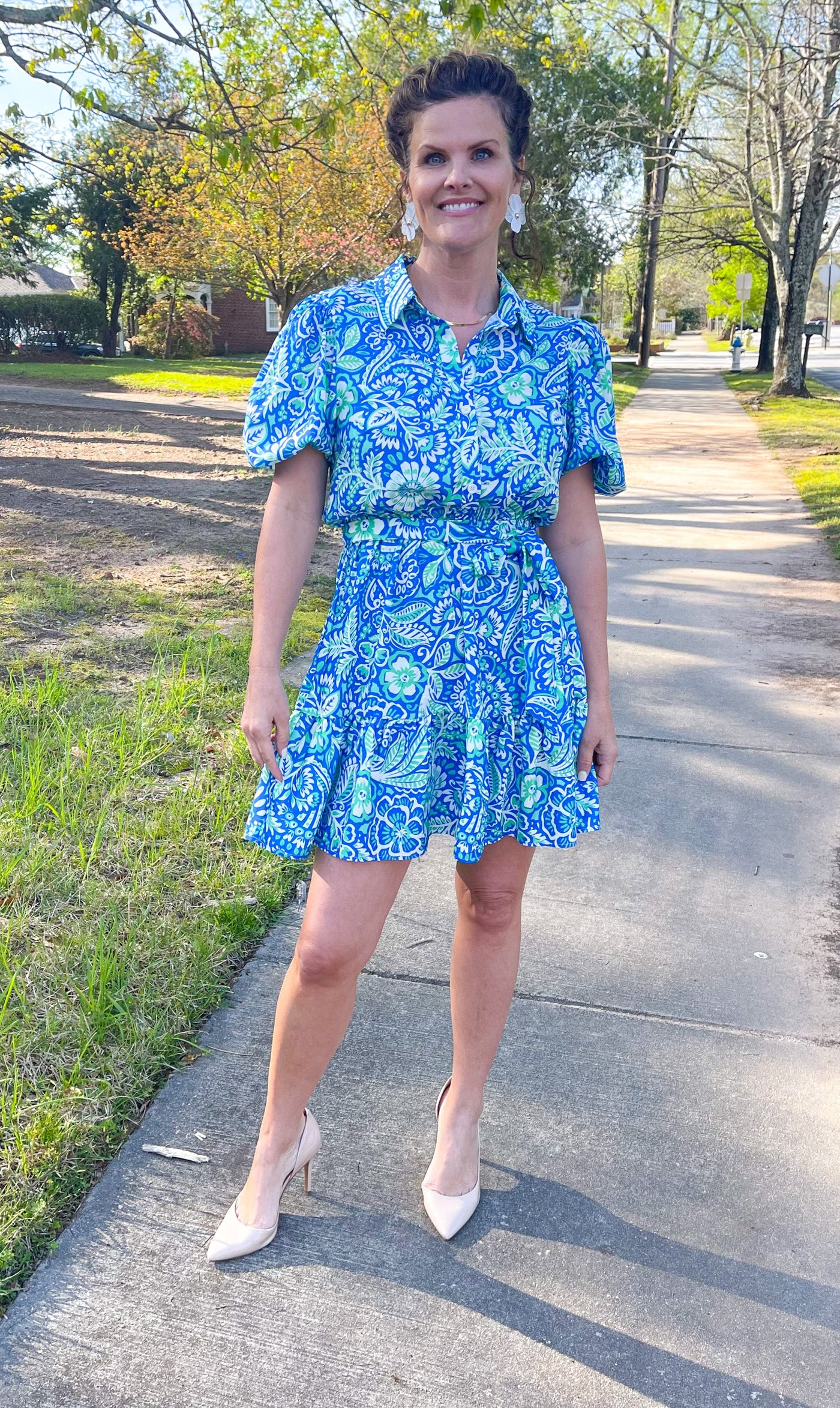 Losing My Religion Floral Shirt Dress